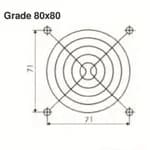 Grade 80x80mm