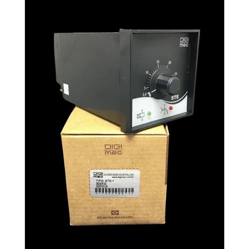 Temporizador Retardo na Energização 72x72mm STE-1 Digimec