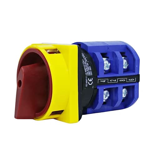 Chave Rotativa 72x72mm Liga/Desliga Fixação Topo 63Amp. LW26GS-63/04