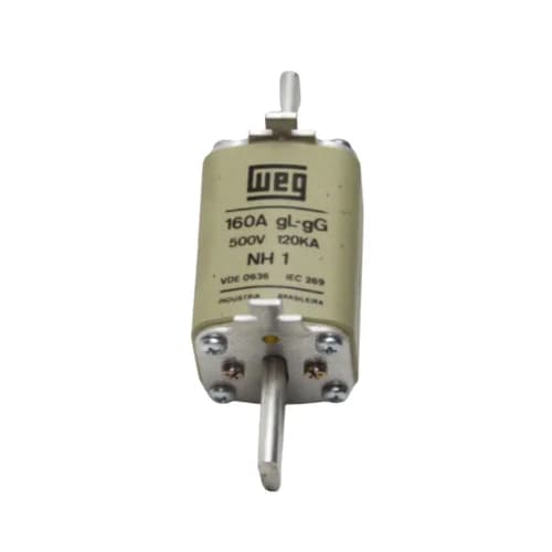 Fusível tipo NH, retardado, tamanho 1, FNH1-160 160AMP. WEG