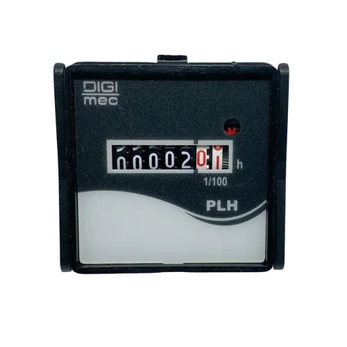 Totalizador de Horas Eletromecânico 48x48mm PLH Digimec