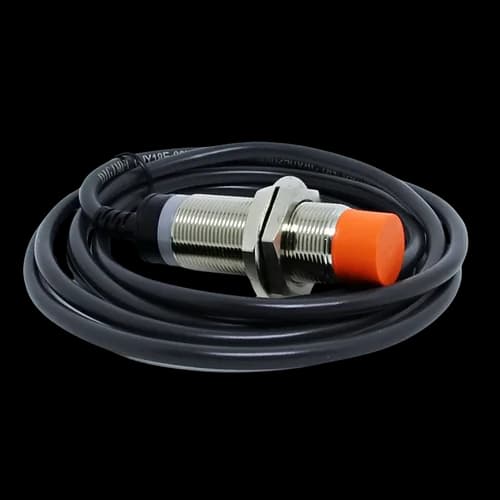 Sensor Indutivo Metálico 18mm Dist. Sensora 8mm 90-250Vca NA Cabo 1,5mts. CJY18E-08KA Digimec