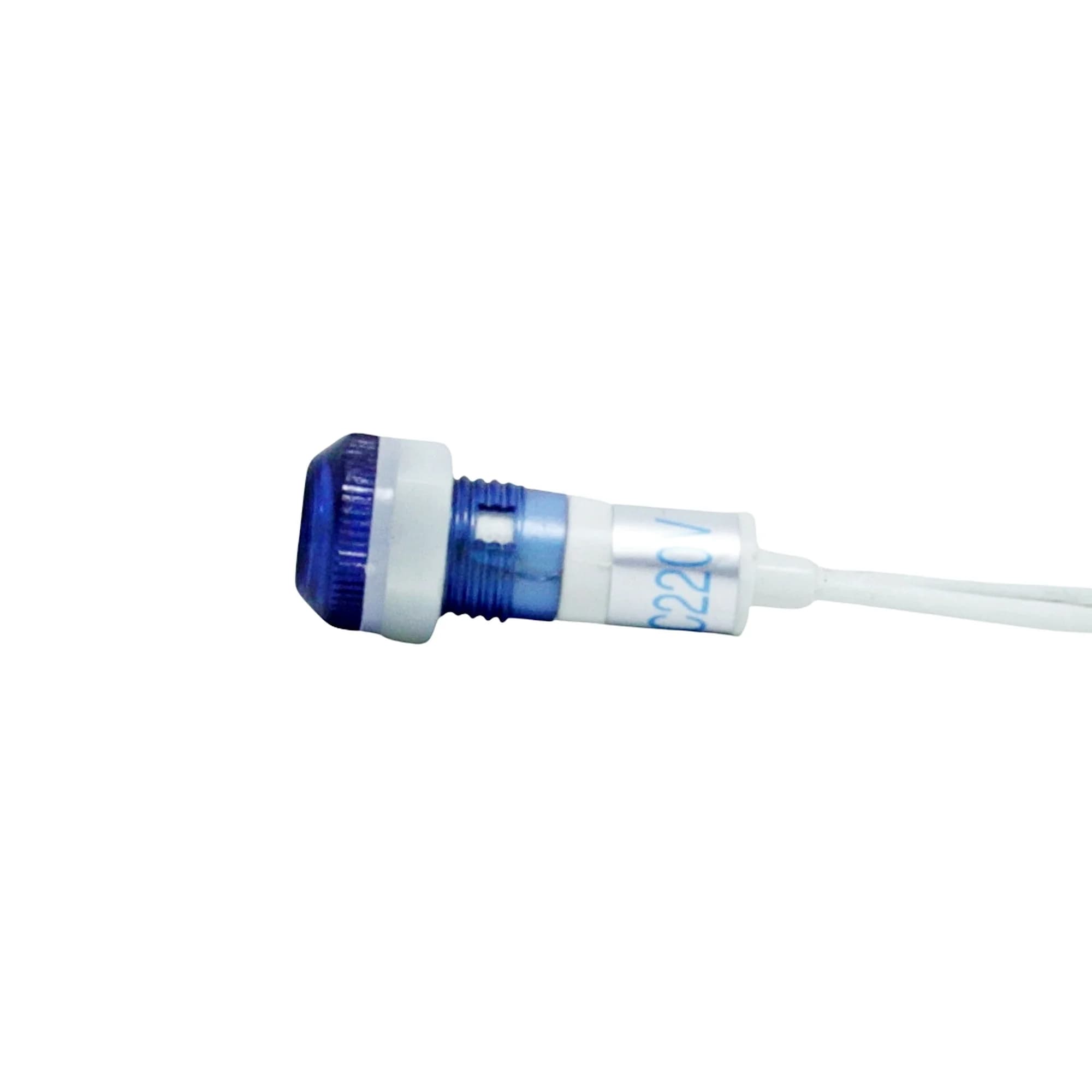 Sinaleiro 10mm Led Olho de Boi Azul PLR-108