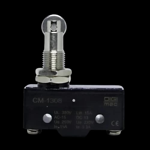Micro Interruptor Baquelite Botão com Rolete para Painel CM-1308 Digimec