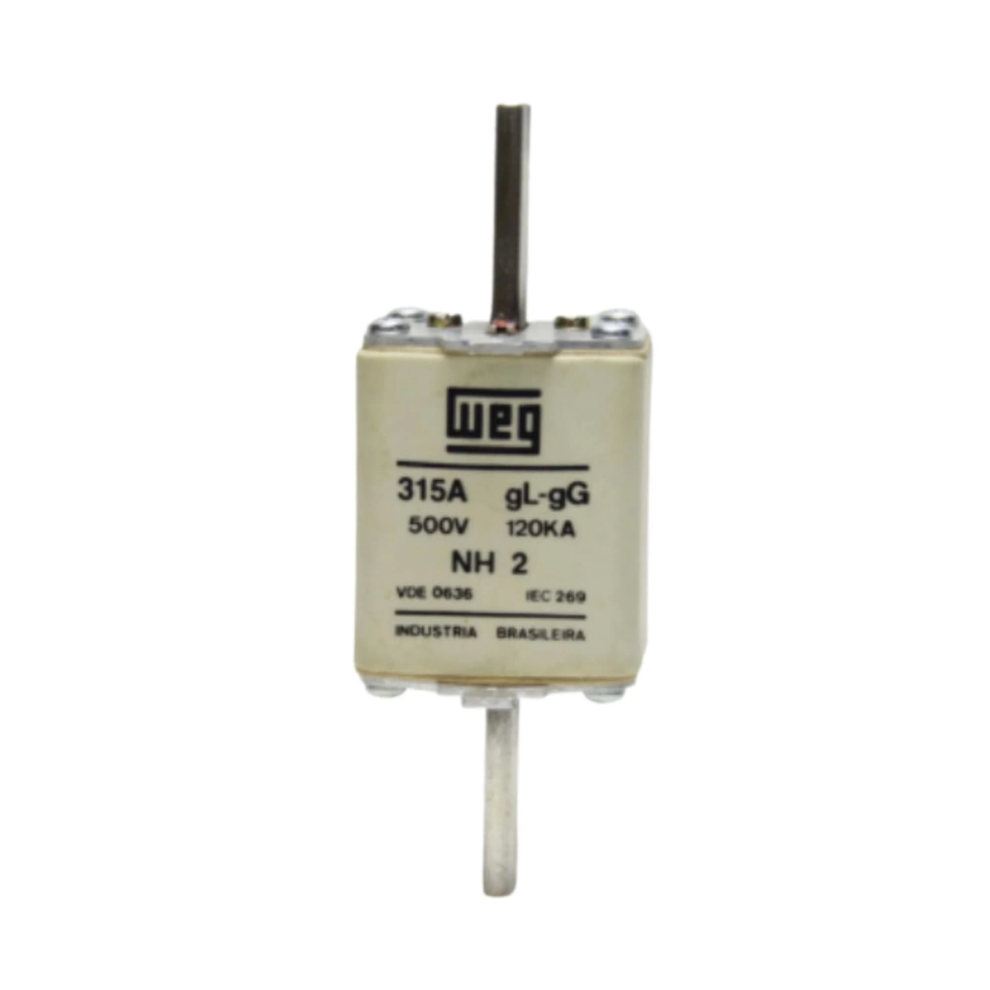 Fusível tipo NH, retardado, tamanho 2, FNH2-315 315AMP. WEG